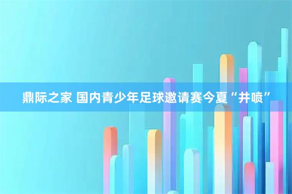 鼎际之家 国内青少年足球邀请赛今夏“井喷”