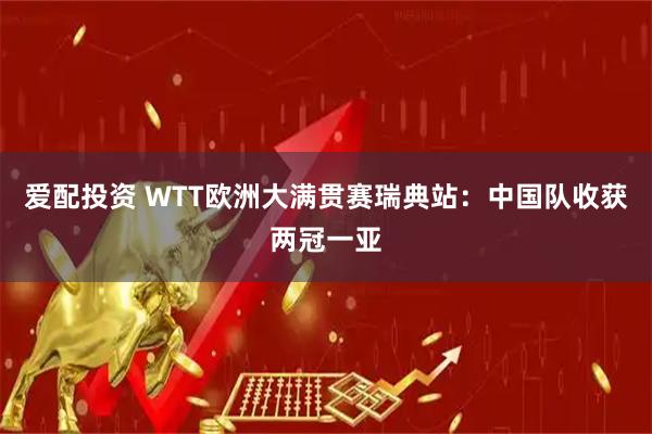 爱配投资 WTT欧洲大满贯赛瑞典站：中国队收获两冠一亚